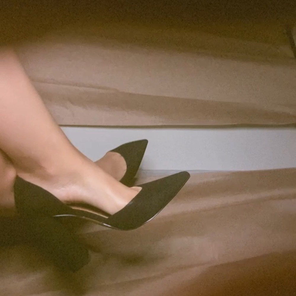 Waiter d’orsay block heels